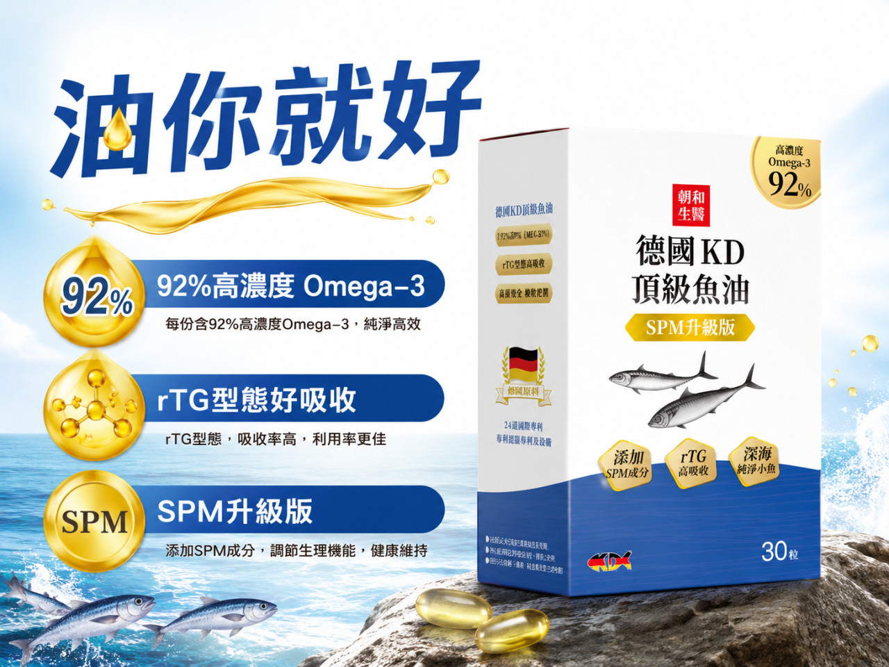 618年中慶健康獻禮！營養師推薦92%高濃度Omega-3魚油，rTG型態好吸收是關鍵