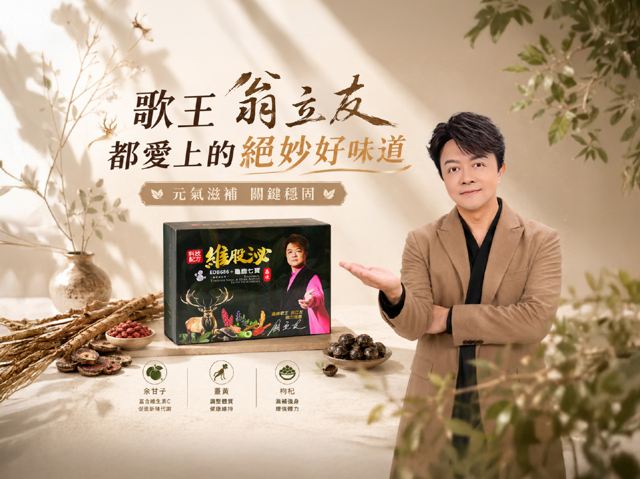 「618年中慶」翁立友推薦的行動力保養！UC-II加葡萄糖胺，幫助維持關鍵靈活