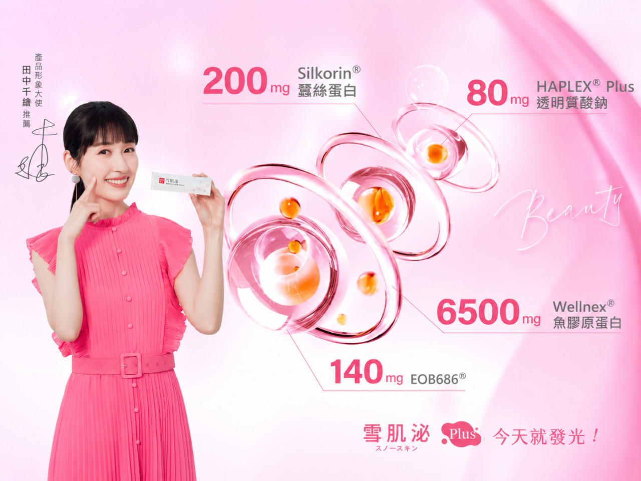 618年中慶寵愛肌密！田中千繪推薦：蠶絲蛋白+EOB686膠原蛋白，綻放青春光采